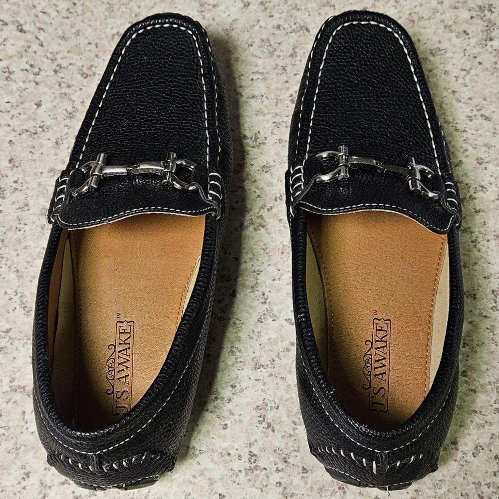 J'S AWAKE LOAFERS, BLACK, SIZE 8